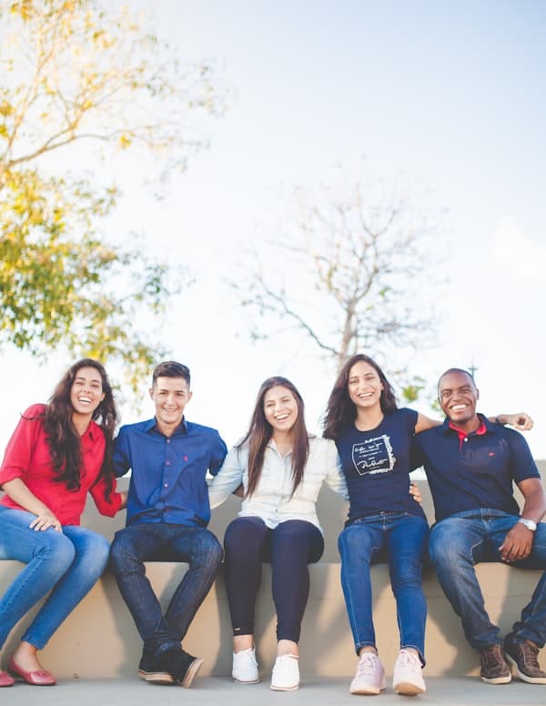 Students studying together