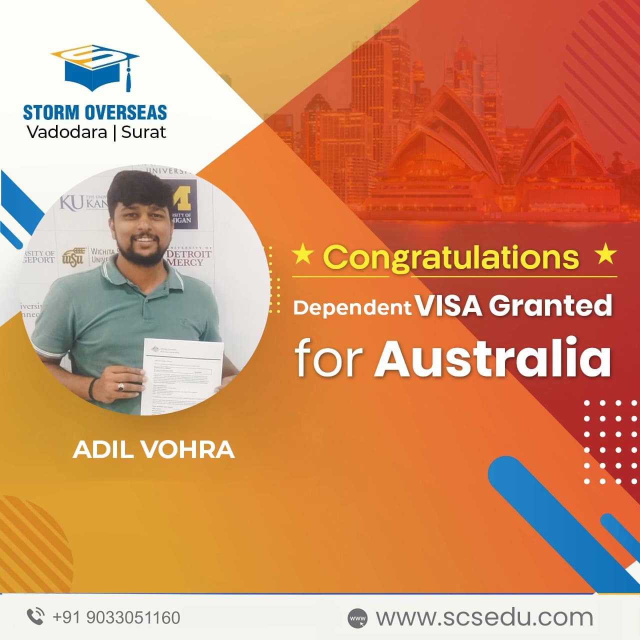 Storm Overseas guided student
