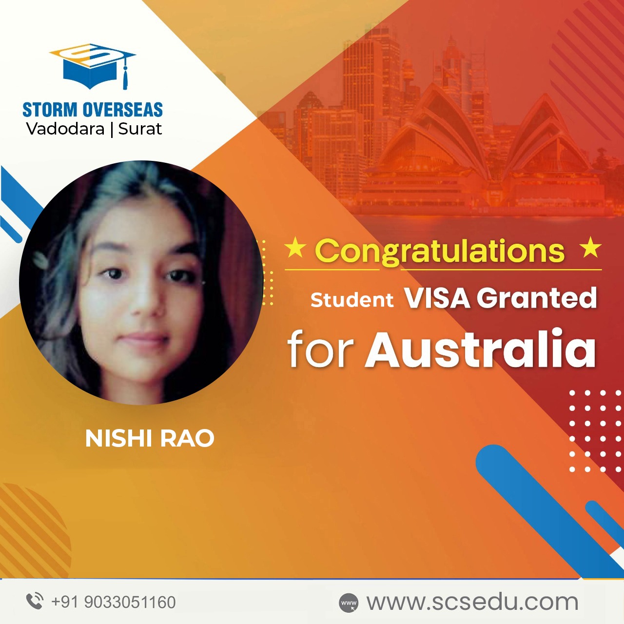 Storm Overseas guided student