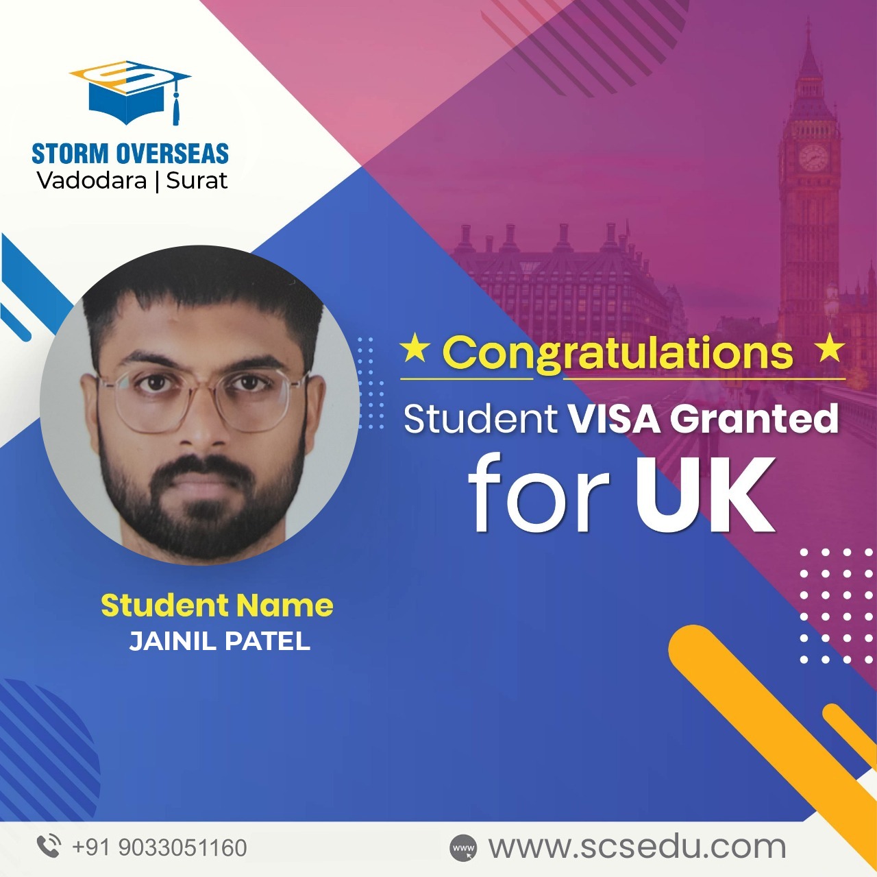 Storm Overseas guided student